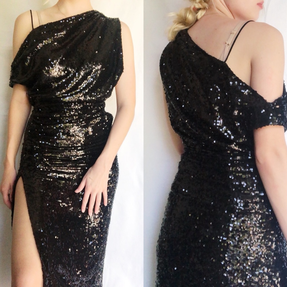 Zara NWT Sequin Evening Collection Dress